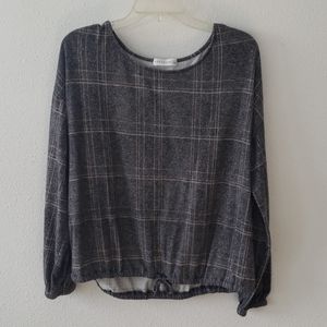 Gray long sleeve top